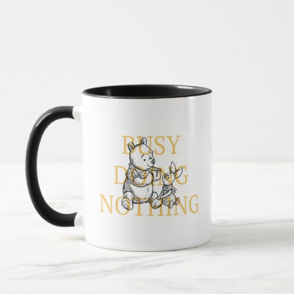 Pooh & Piglet | Busy Doing Nothing Quote Mug