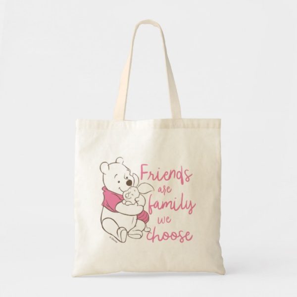 Pooh & Piglet | Friends are Family We Choose Tote Bag