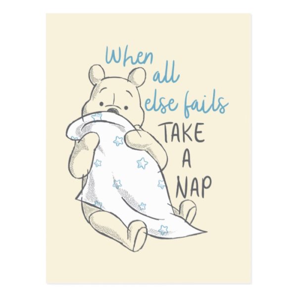 Pooh | Take a Nap Quote Postcard