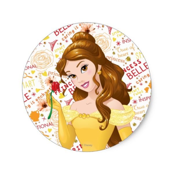 Princess Belle Classic Round Sticker