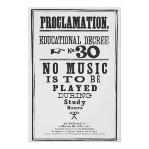 Proclamation 30 poster
