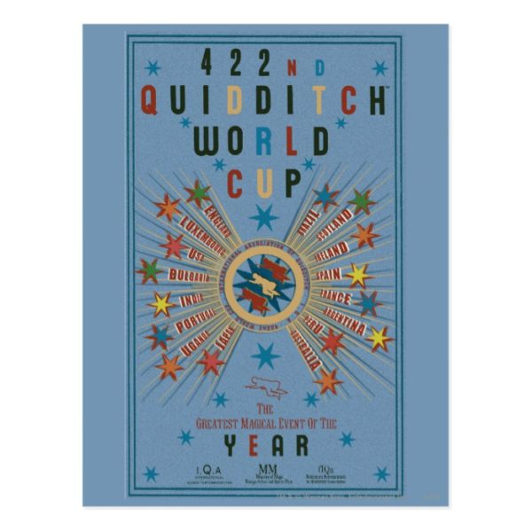 QUIDDITCH™ World Cup Blue Poster Postcard