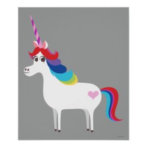 Rainbow Unicorn Poster