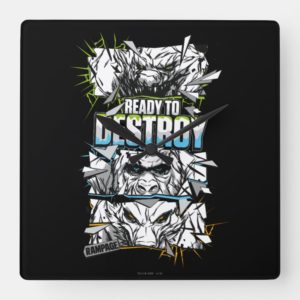 RAMPAGE | Ready to Destroy Square Wall Clock