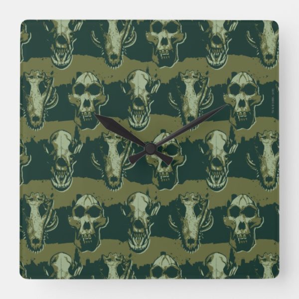 RAMPAGE | Skulls Pattern Square Wall Clock