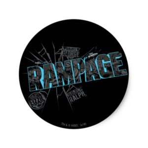 RAMPAGE | Subject Graphics Classic Round Sticker