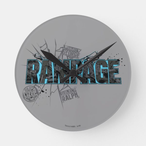 RAMPAGE | Subject Graphics Round Clock