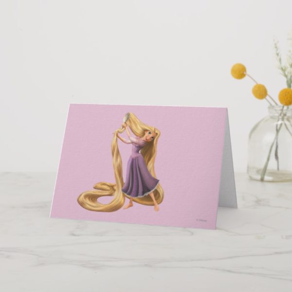 Rapunzel Brushing Hair 2 Card