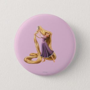 Rapunzel Brushing Hair 2 Pinback Button