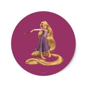 Rapunzel with Paintbrush 2 Classic Round Sticker