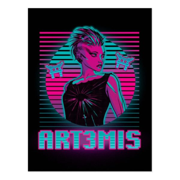 Ready Player One | Art3mis Graphic Postcard