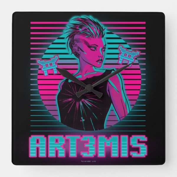 Ready Player One | Art3mis Graphic Square Wall Clock