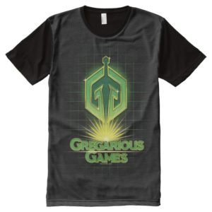 Ready Player One | Gregarious Games Logo All-Over-Print Shirt