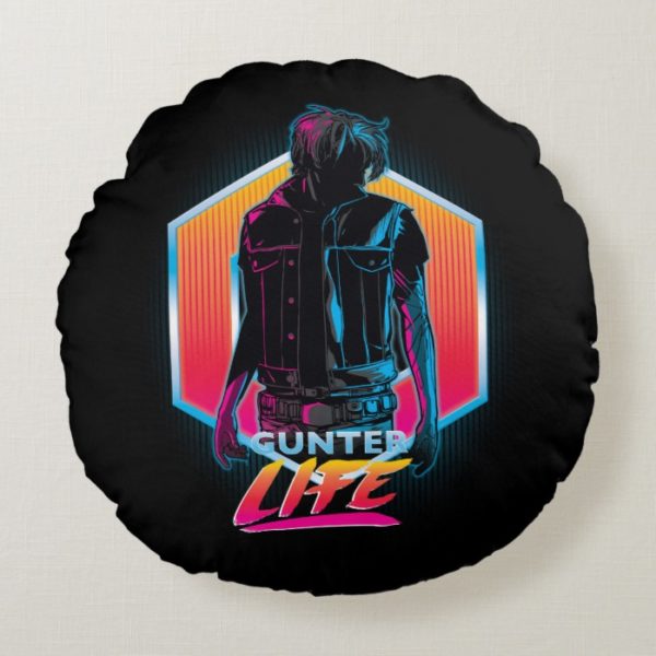 Ready Player One | Gunter Life Graphic Round Pillow