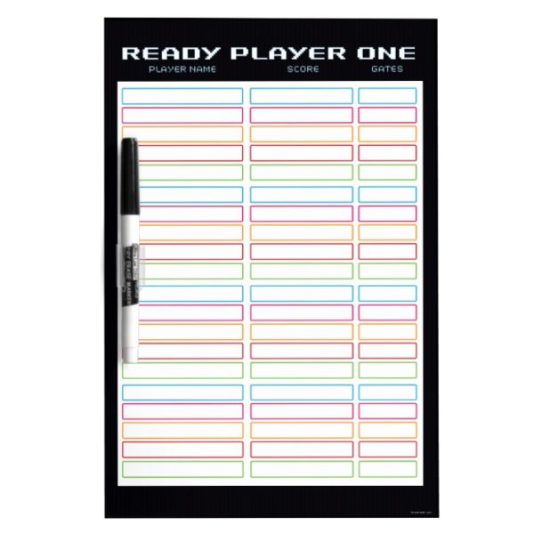 Ready Player One | High Score Leaderboard Dry-Erase Board
