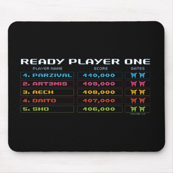 Ready Player One | High Score Leaderboard Mouse Pad
