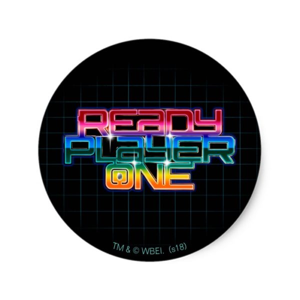 Ready Player One | Rainbow Logo Classic Round Sticker