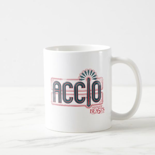 Red Art Deco ACCIO™ Spell Graphic Coffee Mug