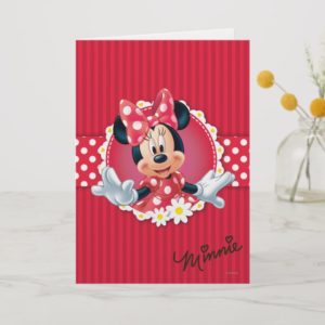 Red Minnie | Flower Frame Card