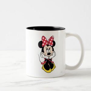 Red Minnie | Head in Hands Two-Tone Coffee Mug