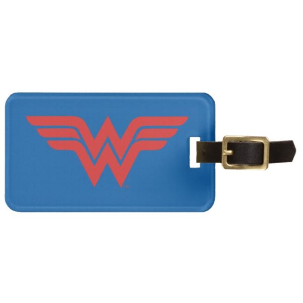 Red Wonder Woman Logo Bag Tag