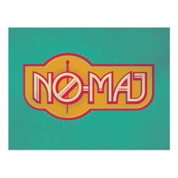 Red & Yellow NO-MAJ™ Badge Postcard