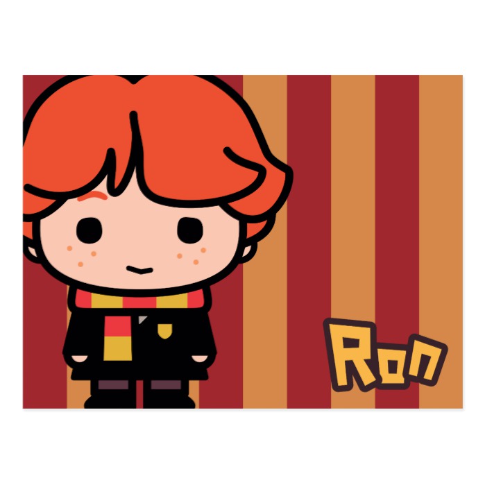 Ron Weasley Cartoon Character Art Postcard - Custom Fan Art