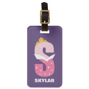 S is for Sleeping Beauty | Add Your Name Luggage Tag
