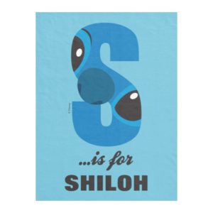 S is for Stitch | Add Your Name Fleece Blanket