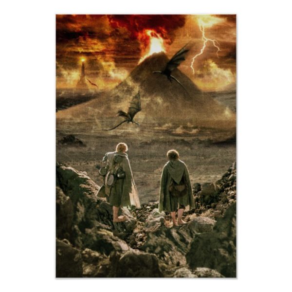 Sam and FRODO™ Approaching Mount Doom Poster