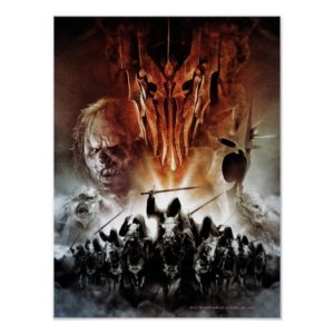 Sauron, Orcs, Witchking, and Ring Wraiths Poster