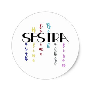Sestra Classic Round Sticker