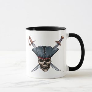 Skulle and Cross Swords with Pirate Hat Disney Mug