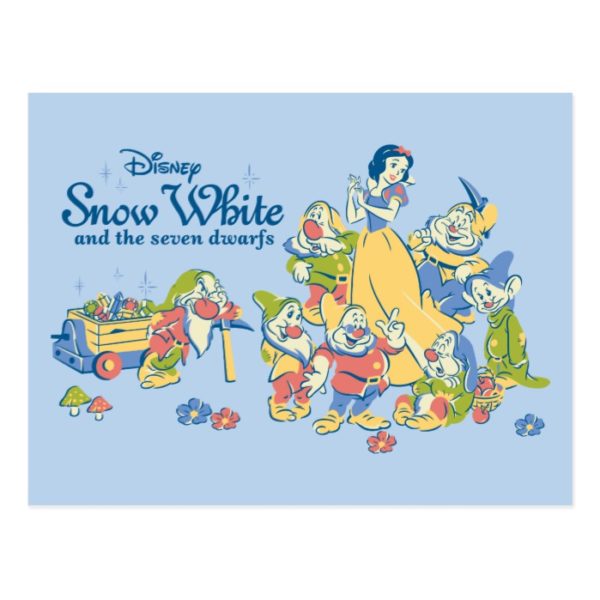 Snow White and the Seven Dwarfs taking a Break Postcard