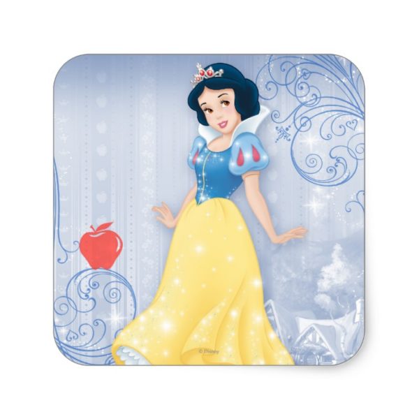 Snow White Princess Square Sticker