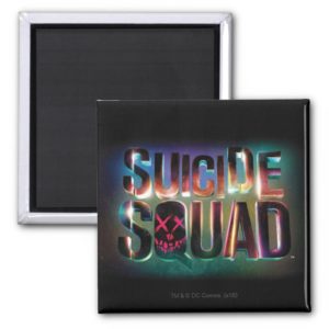 Suicide Squad | Colorful Glow Logo Magnet