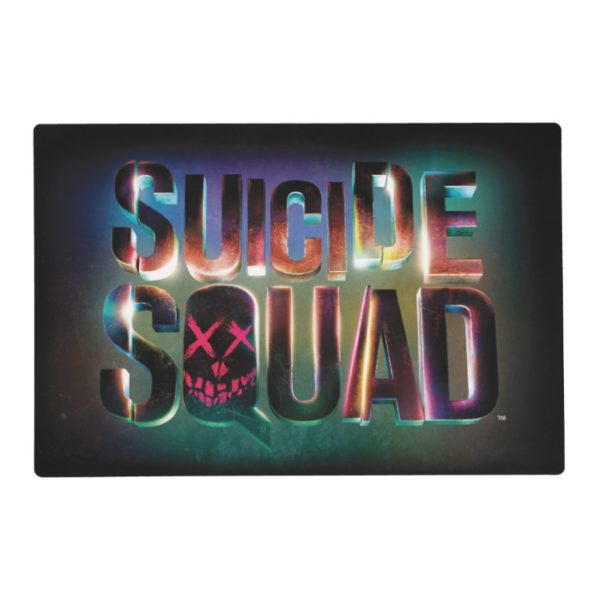 Suicide Squad | Colorful Glow Logo Placemat