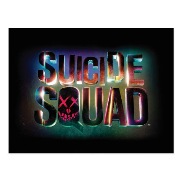 Suicide Squad | Colorful Glow Logo Postcard
