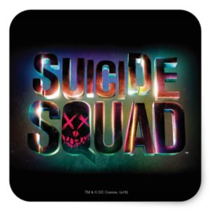 Suicide Squad | Colorful Glow Logo Square Sticker