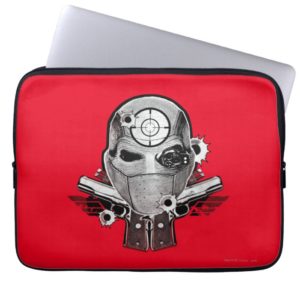 Suicide Squad | Deadshot Mask & Guns Tattoo Art Computer Sleeve