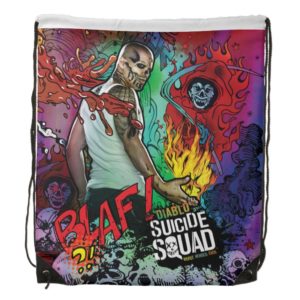 Suicide Squad | Diablo Character Graffiti Drawstring Bag