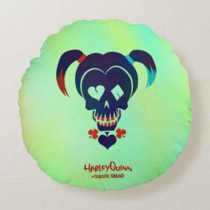 Suicide Squad | Harley Quinn Head Icon Round Pillow