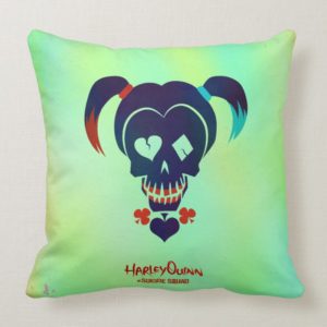 Suicide Squad | Harley Quinn Head Icon Throw Pillow