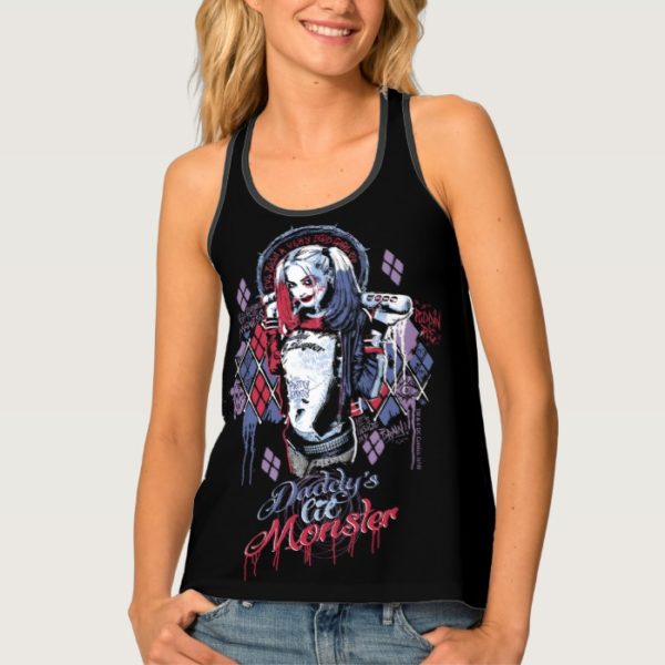 Suicide Squad | Harley Quinn Inked Graffiti Tank Top