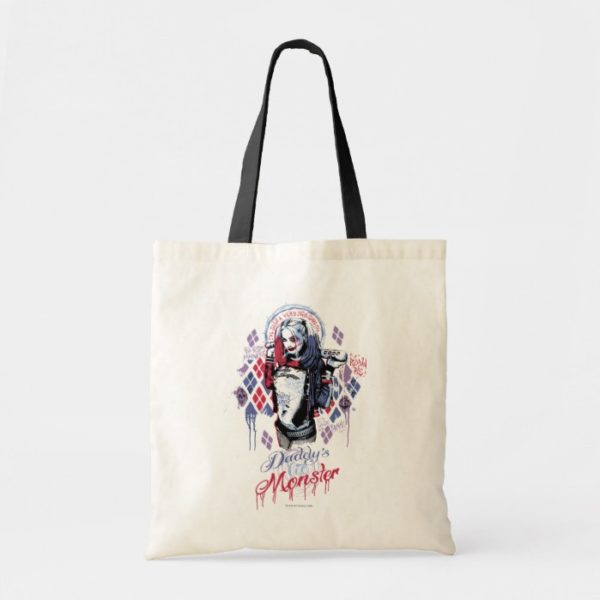Suicide Squad | Harley Quinn Inked Graffiti Tote Bag