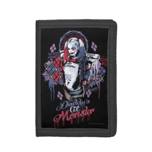 Suicide Squad | Harley Quinn Inked Graffiti Trifold Wallet