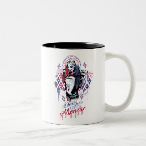 Suicide Squad | Harley Quinn Inked Graffiti Two-Tone Coffee Mug