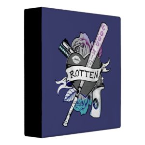 Suicide Squad | Harley Quinn "Rotten" Tattoo Art 3 Ring Binder