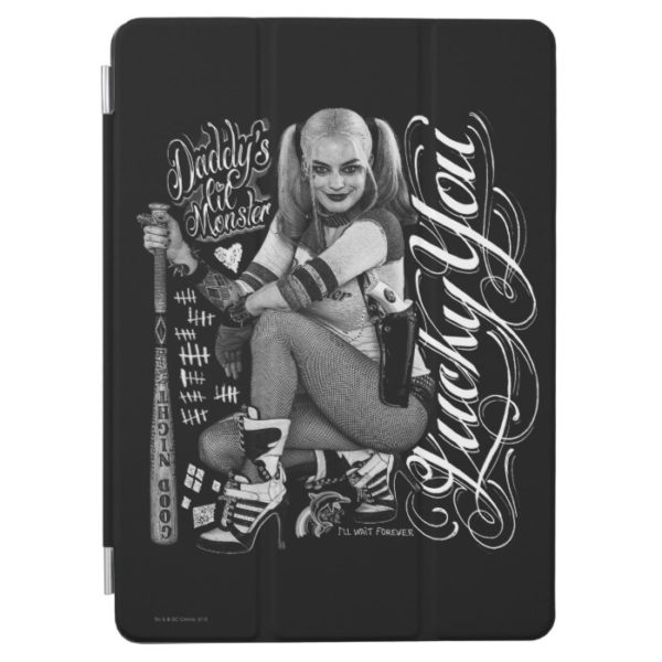 Suicide Squad | Harley Quinn Typography Photo iPad Air Cover