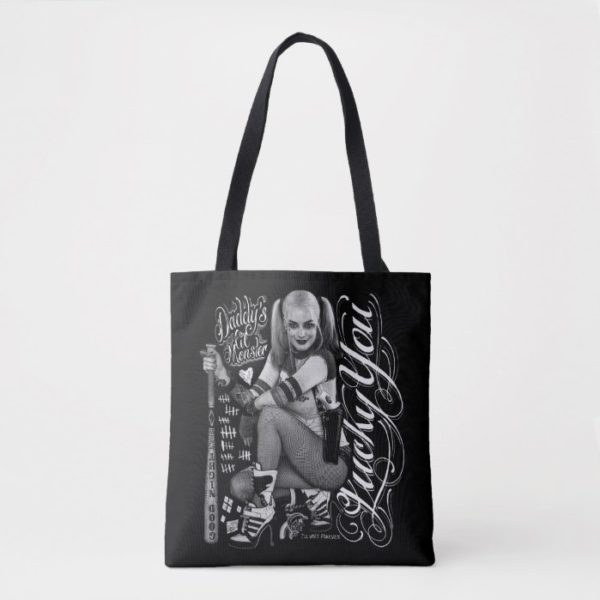 Suicide Squad | Harley Quinn Typography Photo Tote Bag
